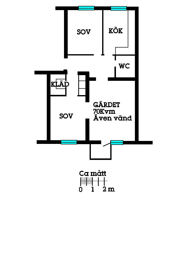 Lägenhet – 2 rum och kök, Holmstadsgatan 13